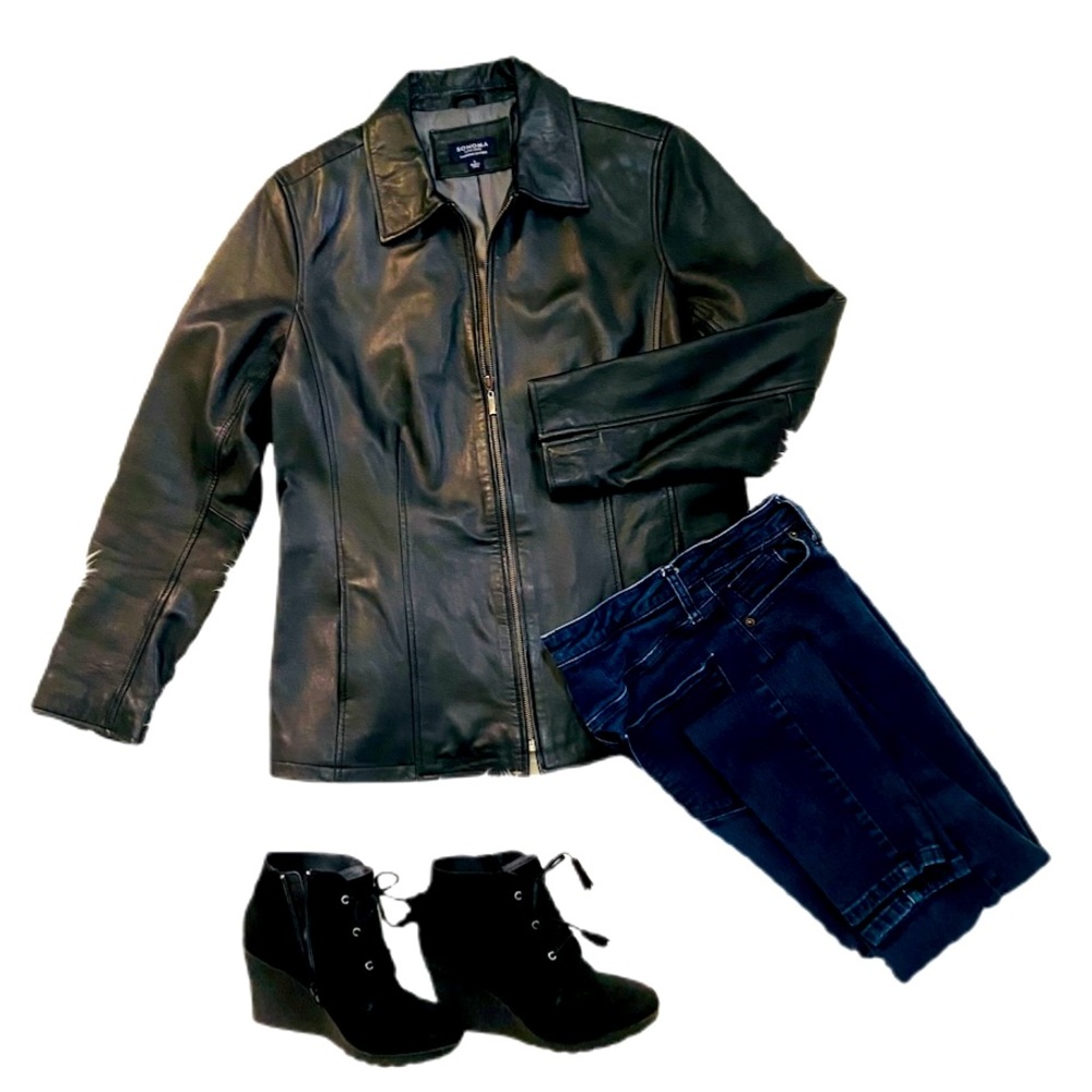 Sonoma Lambskin Leather Jacket